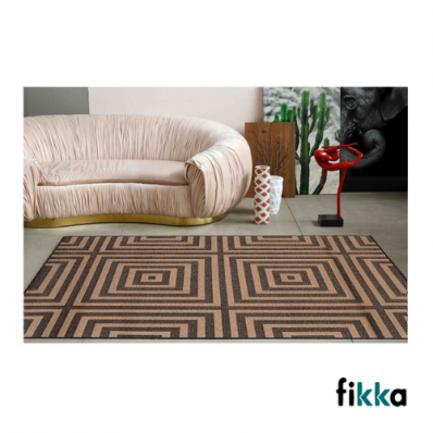 Tapete para Sala e Quarto Eco-Nature Labirinto Polipropileno 100% - 2,00m x 2,50m - Fikka 