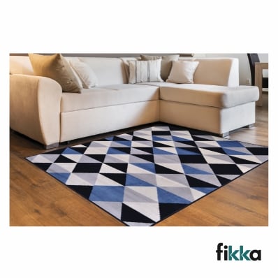 Tapete para Sala e Quarto Renaissance Verona - 2,00m x 2,50m Preto - Fikka 