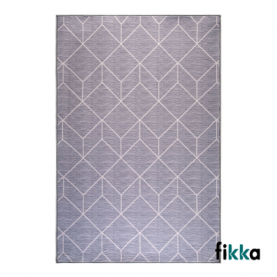 Tapete para Sala e Quarto Zig Zag - 1,00m x 1,50m - Fikka 