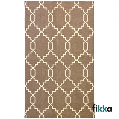 Tapete para Sala e Quarto Kilim Geométrico 991059 - 1,57m - 2,49m - Fikka 