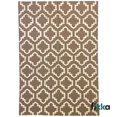 Tapete para Sala e Quarto Kilim Geométrico 991054 - 1,54m - 2,46m - Fikka 