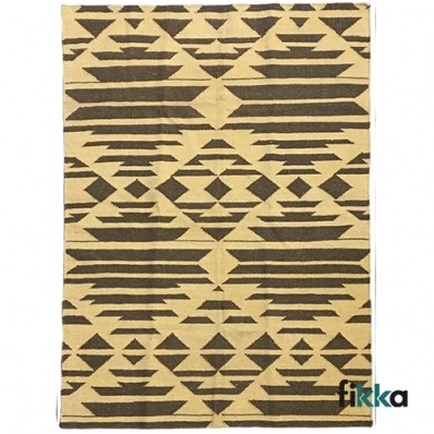 Tapete para Sala e Quarto Kilim Geométrico 991039 - 1,24m - 1,79m - Fikka 