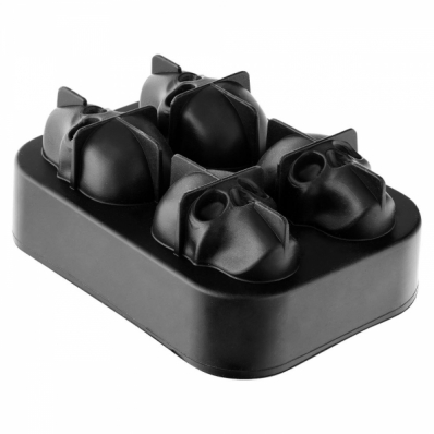 Forma Caveira para Gelo em Silicone 11x8x4,3cm