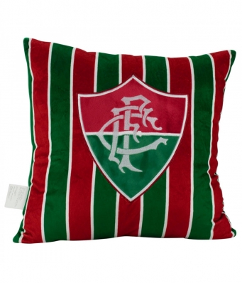 Almofada Quadrada Escudo Time 36x36cm Fluminense