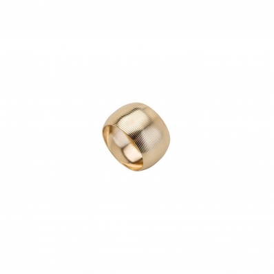 Jogo com 4 Anéis Circle para Guardanapo em Aço Inox Dourado 