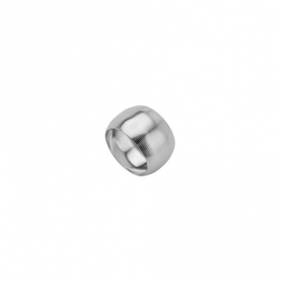 Jogo com 4 Anéis Circle para Guardanapo em Aço Inox Prateado