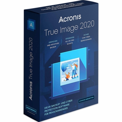 Acronis True Image 2020 Advanced, PC/MAC, 1 Year Subscription, 250 GB Cloud, Download