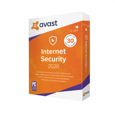 Avast Internet Security 2020 Including Upgrade to Premium Security