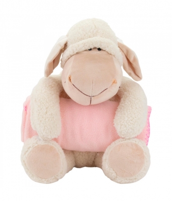 Ovelha Manta Rosa 35cm - Pelúcia