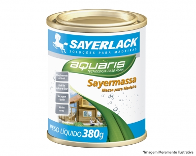 Massa P/Madeira Base Agua Sayermassa 380G Jatoba