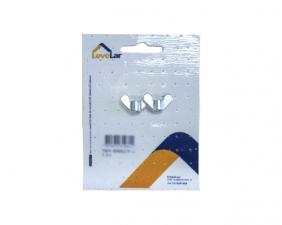Porca Borboleta Zinc Encart B 3/16" 4Pcs