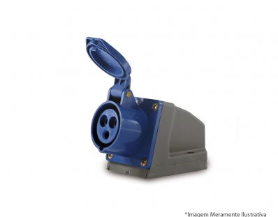 Tomada Soprano Sobrepor 2P+T 32A 220V Ip44-6H