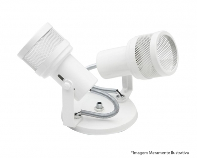 Spot Telinha 2 Canoplas Branco Blister