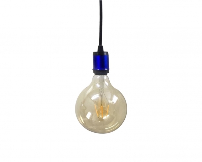 Pendente Decorativo Alum/Pvc Fio 1,0Mt Azul Blister
