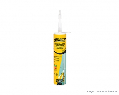 Silicone Vedacit Acetico Transparente 280G