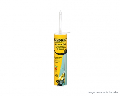 Silicone Vedacit Acetico Preto 280G