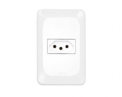 Tomada Pial Pop 2P+T 10A 4X2 Lgx030 C/Placa