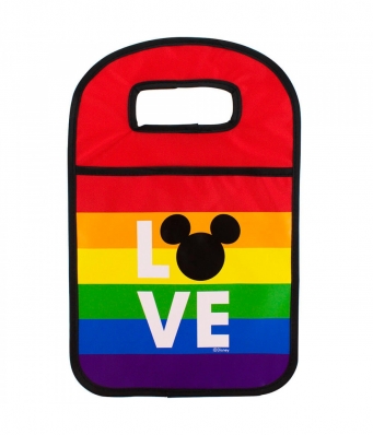 Lixeira De Carro Love Mickey Rainbow 34x22cm - Disney