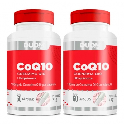 KIT 2X COENZIMA Q10 60 CÁPSULAS DUOM COQ10 100MG POR CÁPSULA