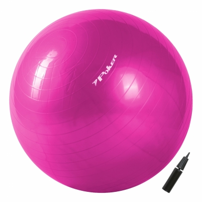 BOLA POKER PILATES 55CM SUICA COM BOMBA