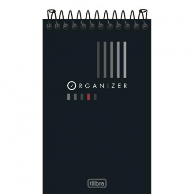 Caderneta espiral de anotações organizer 77x126mm 60 folhas - Tilibra