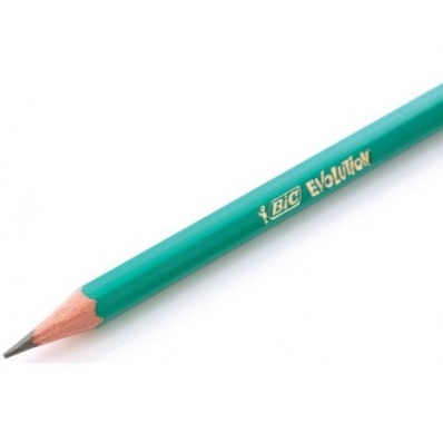 Lápis evolution preto colors hexazonal HB2 - BIC