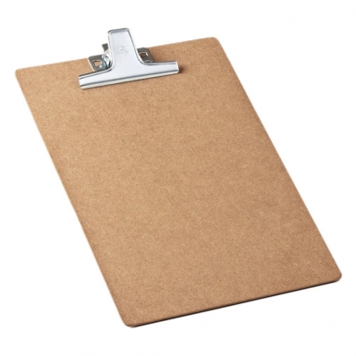 Prancheta de madeira MDF com prendedor metal - Acrimet
