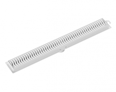 Ralo Linear Tigre 50Cm Grelha Branca
