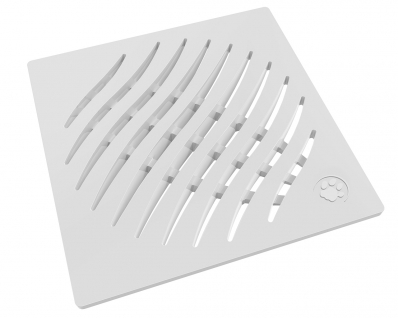 Grelha Tigre Ecologica Quad Branca 10Cm c/12pcs