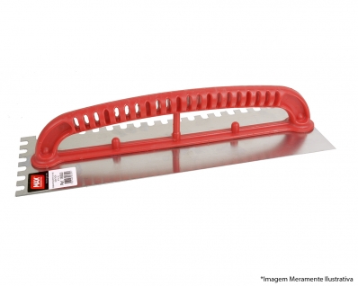 Desempenadeira Aco Max 37X12Cm Dentada C/C Plast 18350