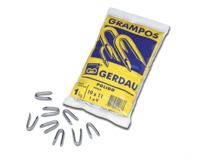 Grampo Cerca Gerdau 1X9 Polido c/20pcs