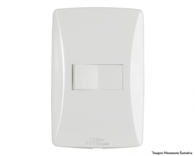 Interruptor Petra Par Horiz C/Pl 81002H c/10pcs