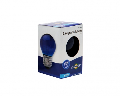 Lampada Bolinha 15Wx220V Azul c/25pcs