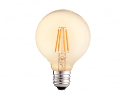 Lampada Filamento Led Globo Ambar G095 4W E27 Biv