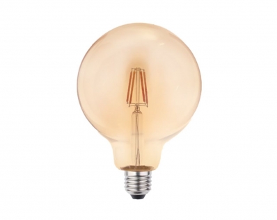 Lampada Filamento Led Globo Ambar G125 4W E27 Biv