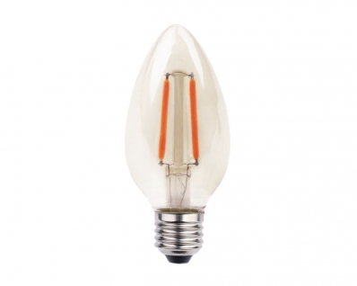 Lampada Filamento Led Vela Ambar B035 2W E27 Biv