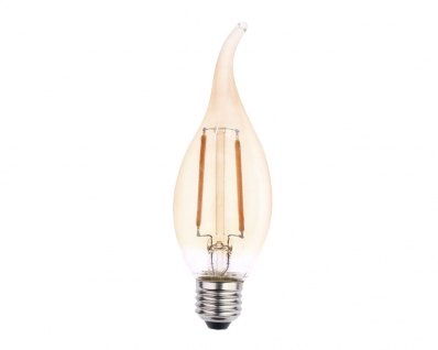 Lampada Filamento Led Vela Chama Ambar Ba035 2W E27 Biv