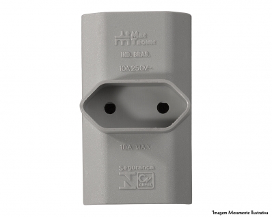Plug 3 Saidas Mec-Tronic 2P Cz 10A 250V 39140 c/10pcs