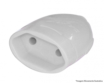 Plug Desmontavel Femea 2P+T Ate 20A/250V Br R1612 c/12pcs