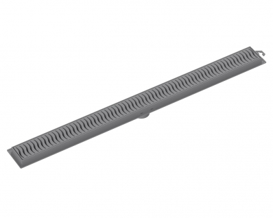Ralo Linear Tigre 70Cm Grelha Cinza