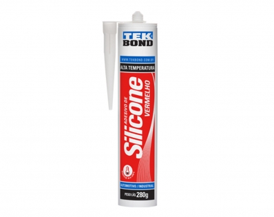 Silicone Tekbond Alta Temperatura Vermelho 280G