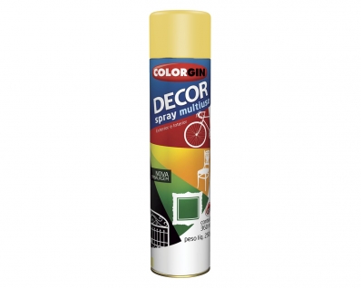 Tinta Spray Colorgin Decor Amarelo (Nr23-Onu 1950) c/6pcs