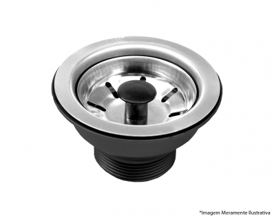 Valvula Pia Americ Higiban Aco Inox 3.1/2" 303123 Blister