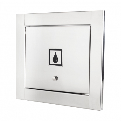 Visor de água em 100% Inox polido brilhante espelhado Design moderno clean