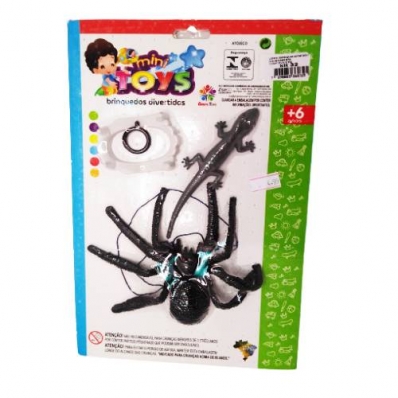 Kit Aranha Caranguejeira, Dentadura e Lagartixa