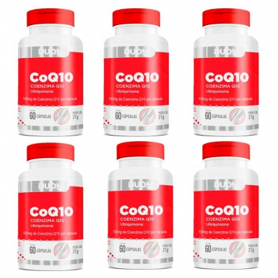 KIT 6X COENZIMA Q10 60 CÁPSULAS DUOM COQ10 100MG POR CÁPSULA