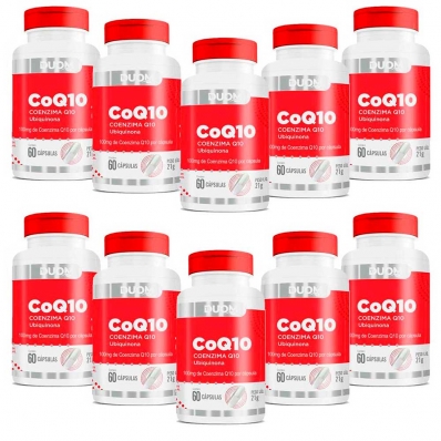 KIT 10X COENZIMA Q10 60 CÁPSULAS DUOM COQ10 100MG POR CÁPSULA