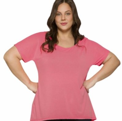 CAMISETA SELENE REGATA PLUS SIZE - FEMININA