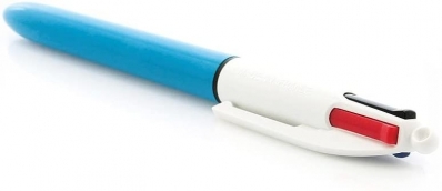 Caneta esferográfica retrátil 4 cores 1.0mm blister - BIC