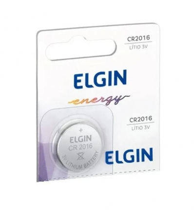 Pilha bateria de lítio 3v CR2016 - 1 un - Elgin